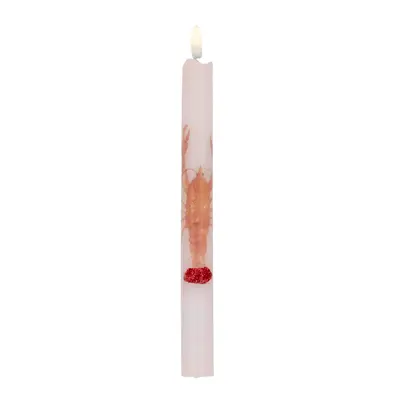 LED Kaars Kreeftjes Peach