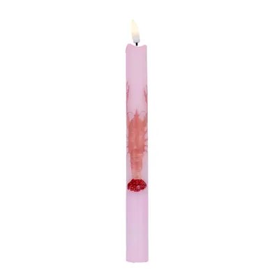 LED Kaars Kreeftjes Roze