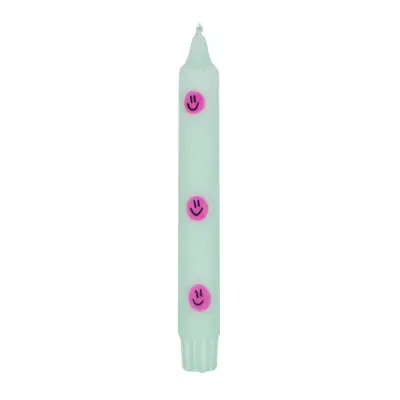 Dinerkaars Smiley Groen Roze Smiley