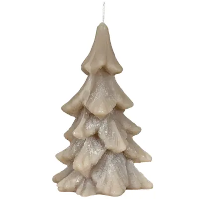 Kerstboomkaars - Beige