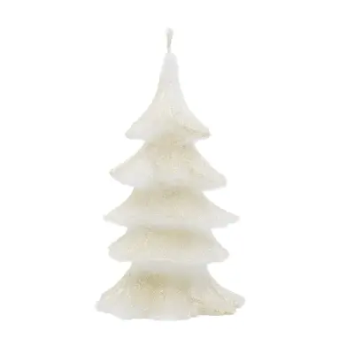 Kerstboomkaars - Glitter goud